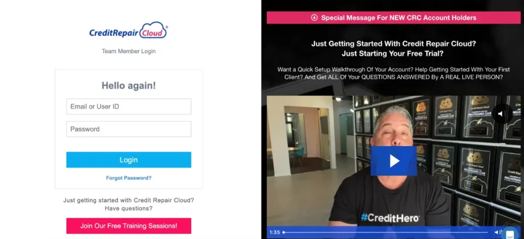 Credit Repair Cloud Log In
